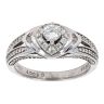 9ct White Gold 0.50ct Diamond Cluster Ring