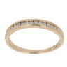 18ct Yellow Gold 0.10ct Diamond Half Eternity Ring