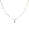 14ct Yellow Gold Children's Blue Eye Pendant And Chain 14"