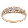14ct Yellow Gold 0.70ct Old Cut Diamond Five Stone Ring