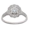 18ct White Gold 1.00ct Brilliant Cut Diamond Cluster Ring