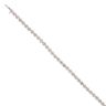 14ct White Gold 5.00ct Diamond Tennis Bracelet 7"