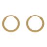 22ct Yellow Gold Dot Hoop Earrings