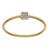 22ct Yellow Gold Cubic Zirconia Square Cluster Ring