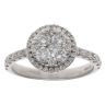 18ct White Gold Brilliant Cut 0.80ct Diamond Cluster Ring