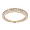 14ct Yellow Gold Cubic Zirconia Half Eternity Ring