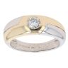 18ct Yellow and White Gold 0.39ct Diamond Solitaire Ring