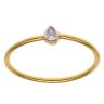 22ct Yellow Gold Cubic Zirconia Single Stone Ring