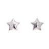 Silver Cubic Zirconia Star Stud Earrings by Icesia