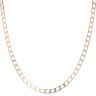 9ct Yellow Gold Rectangle Curb Chain 18"