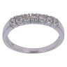 9ct White Gold 0.25ct Brilliant Cut Diamond Half Eternity Ring