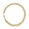 9ct Yellow Gold Twist Bead Bracelet 8"