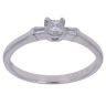 18ct White Gold 0.20ct Princess and Baguette Cut Diamond Solitaire Ring