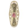 9ct Yellow Gold Pink Gemstone Fancy Ring
