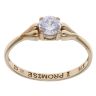 9ct Yellow Gold Cubic Zirconia Single Stone Ring