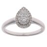 9ct White Gold 0.26ct Brilliant Cut Diamond Cluster Ring