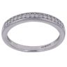 9ct White Gold 0.11ct Diamond Half Eternity Ring