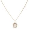 9ct Yellow Gold Opal Pendant and Chain 18"