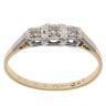 18ct Yellow Gold 0.10ct Diamond Trilogy Ring