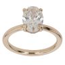 9ct Yellow Gold 2.20ct Oval Cut Lab Grown Diamond Solitaire Ring
