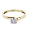 9ct Yellow Gold 0.09ct Diamond Cluster Ring