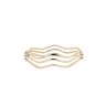 9ct Yellow Gold Triple Wave Bangle