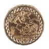 9ct Yellow Gold 1911 George V Half Sovereign Coin Ring