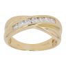 18ct Yellow Gold 0.33ct Brilliant Cut Diamond Crossover Ring