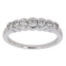 18ct White Gold 0.49ct Brilliant Cut Diamond Half Eternity Ring