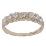 9ct Yellow Gold Cubic Zirconia Half Eternity Ring