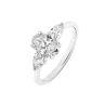 9ct White Gold 1.30ct Mixed Shape Trilogy Lab Grown Diamond Ring (Oval And Pear Cuts)
