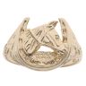 9ct Yellow Gold Horseshoe Signet Ring