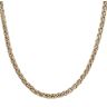 9ct Yellow Gold Wheat and Blue Gemstone Chain 18"