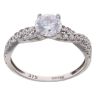 9ct White Gold Cubic Zirconia Ring