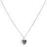 Silver Diamond Mother Heart Pendant and Chain 18" By Icesia
