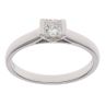 18ct White Gold 0.25ct Princess Cut Diamond Solitaire Ring