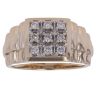 9ct Yellow Gold 0.50ct Brilliant Cut Diamond Signet Ring