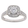 18ct White Gold 1.00ct Brilliant Cut Diamond Cluster Ring