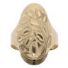 14ct Yellow Gold Leaf Patterned Fancy Ring