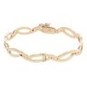 9ct Yellow Gold Hinged Wave Bangle