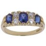 18ct Yellow Gold 0.30ct Brilliant Cut Diamond And Sapphire Ring