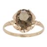 9ct Yellow Gold Smoky Quartz Solitaire Ring