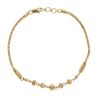 22ct Yellow Gold Slash Bead Bracelet 7"