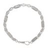Silver Star and Bar Bracelet 7"