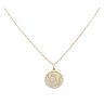 9ct Yellow and White Gold St George Pendant and Chain 22"