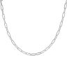 Silver Paperclip Chain 16"