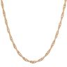 9ct Yellow Gold Patterned Twist Chain 20"