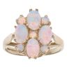 9ct Yellow Gold Opal Cluster Ring