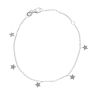 Silver Star Charm Bracelet 7.5" By Icesia
