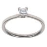 Platinum 0.43ct Princess Cut Diamond Solitaire Ring